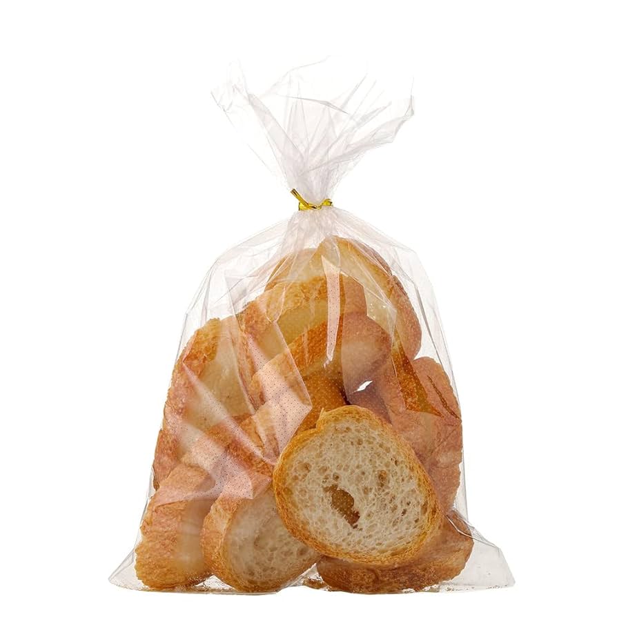 8.25" x 13" x 3.5" 2.2 Mil Clear 3C/2S Lakeside Fruit Bread Bags NO PERF, 1500/Cs - 060626