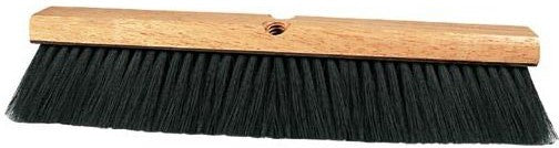 Vileda Professional - 24" Medium Sweep Polypropylene Fill Push Broom Head Wood Block - 134461