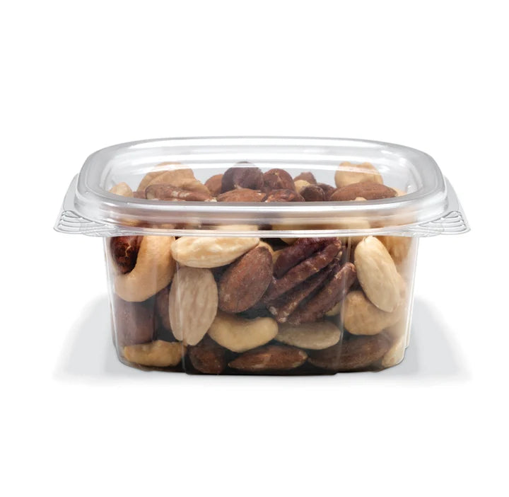 Crystal Seal 6 Oz Clear Hinged Container, 400/Cs - CS06