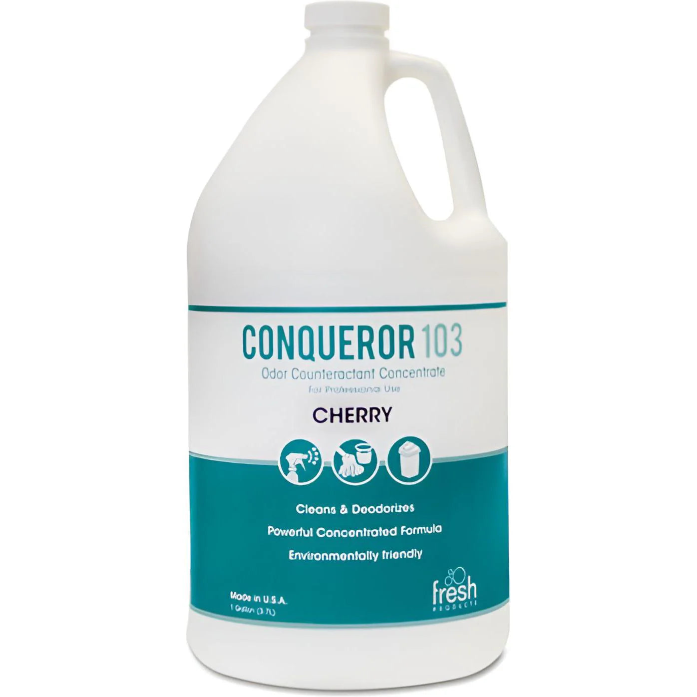 Fresh Products - 1 Gal Conqueror 103 Cherry Scented Air Fresh Deodorizer, 3.78 Liters/Jug - 103GF000I004M20