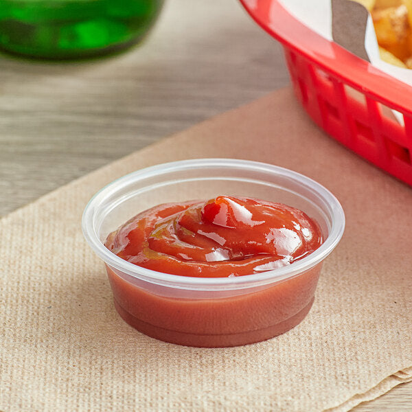 1.5 Oz Clear Plastic Portion Cups, 2500/Cs - OP-150