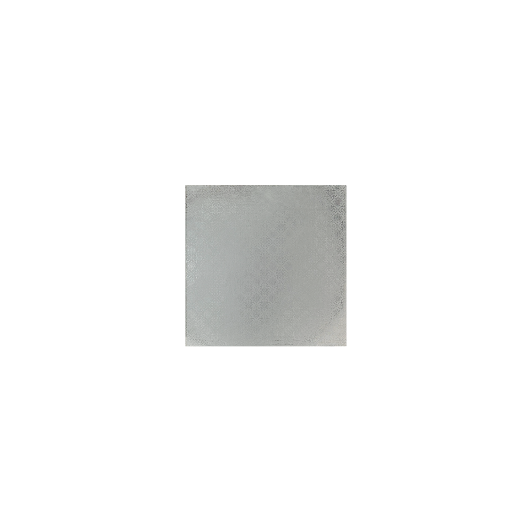 10" Square Cake Board x 1/2 inch Thick Silver, 12/Cs - ROY1/2-10SS
