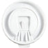 Dart Container - White Flip Back Lid For X8 Plastic Cups, 1000/Cs - 8TFL-L0007