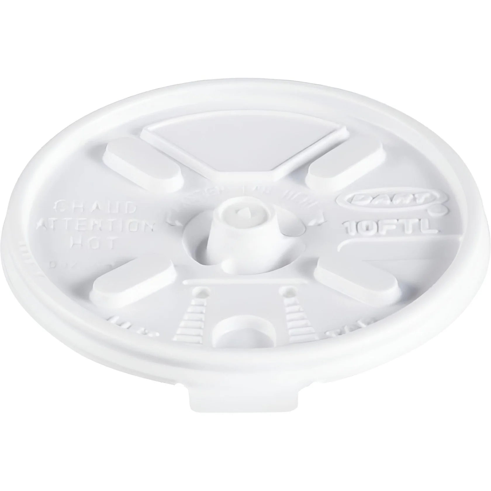 Dart Container - 10 Oz Lift & Lock Travel Lid Fits Foam Cups, 1000/Cs - 10FTL