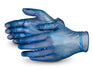 Powder Free Blue Arrow X-Large Vinyl Gloves, 100/Bx - 3437452