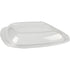 Sabert - Clear Square Dome Lid Fits For 15016B500 Plastic Bowls, 500/Cs - 52500B500