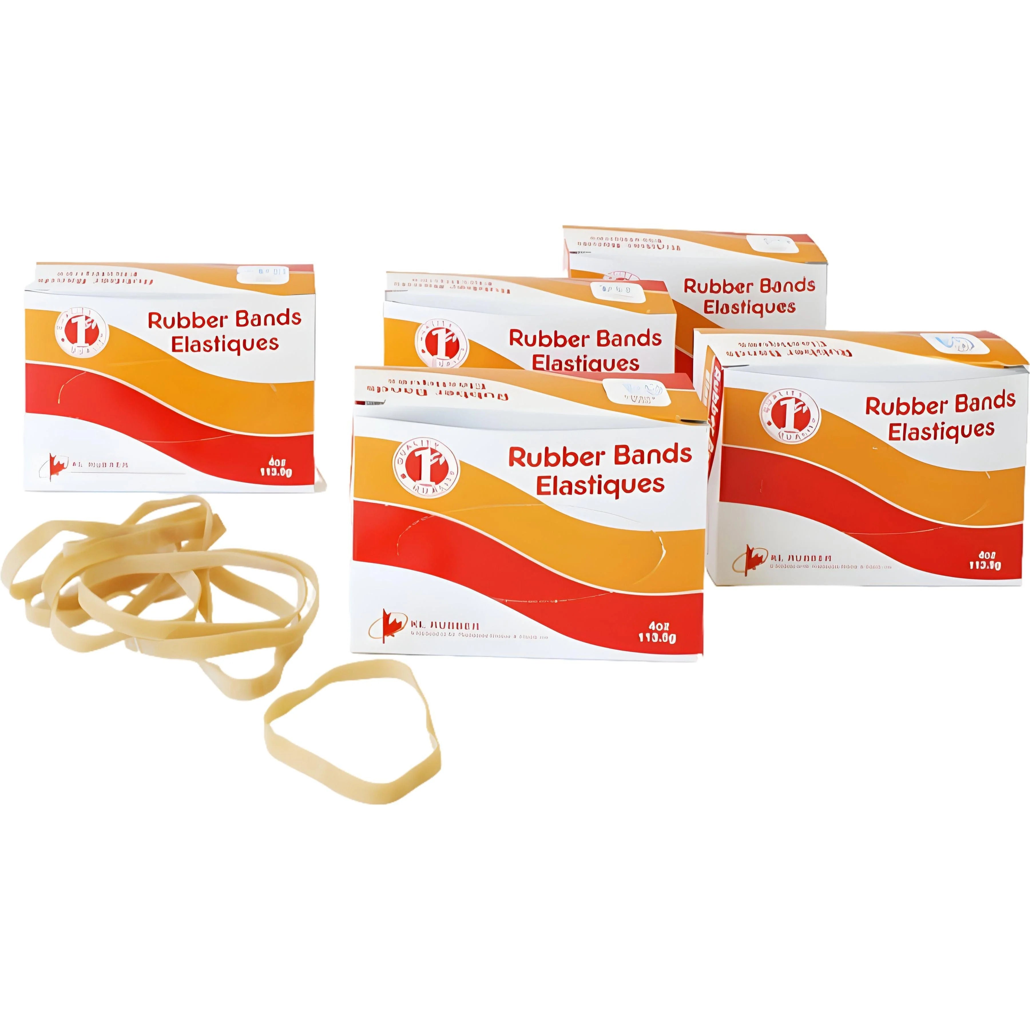 KL Rubber - #64 Natural Biodegradable Elastic Rubber Bands, 1 lb/Pk - RB64