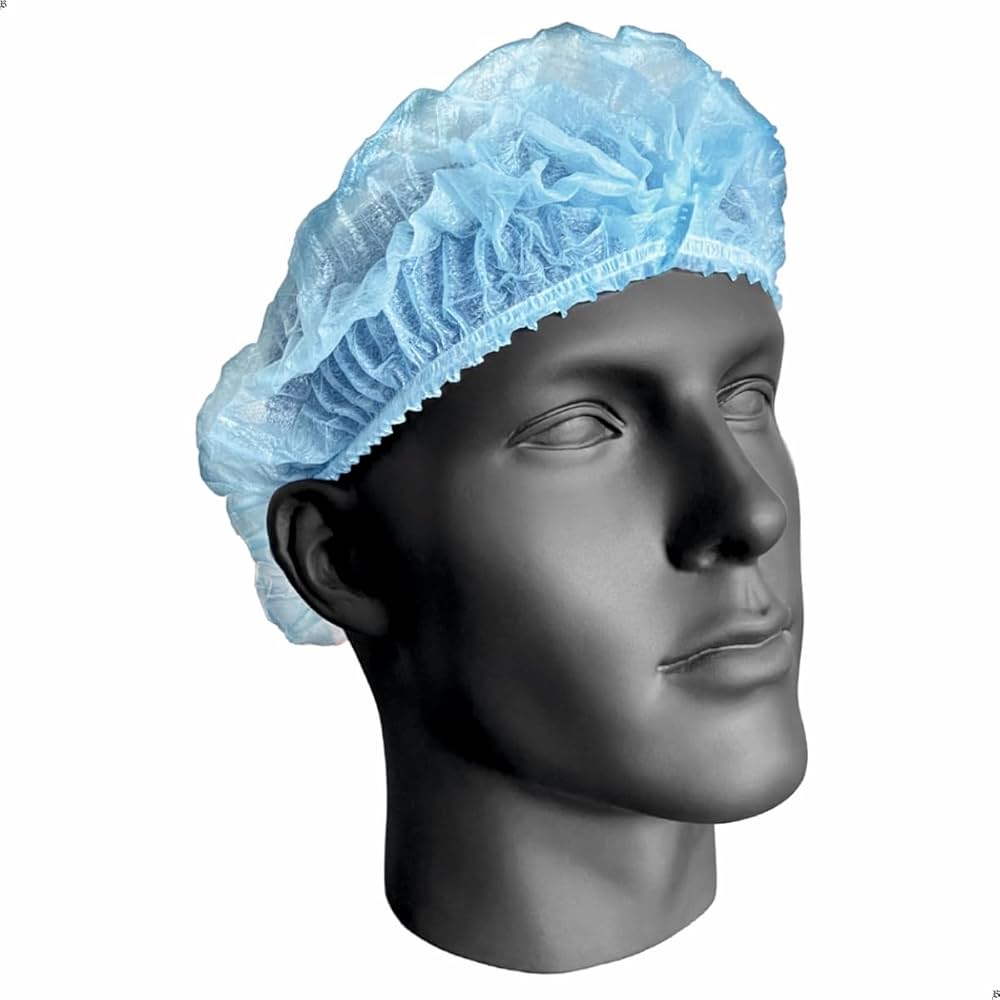 Safe-T Wear - 21" Non Woven Blue Hairnet, 1000/Cs