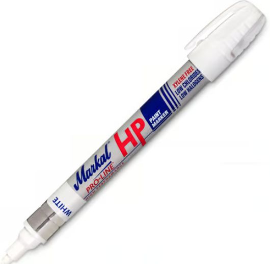 LA-CO - Pro-Line 3 mm White HP Paint Markers, 12/Pkg, 4 Pkg/Cs - 96960