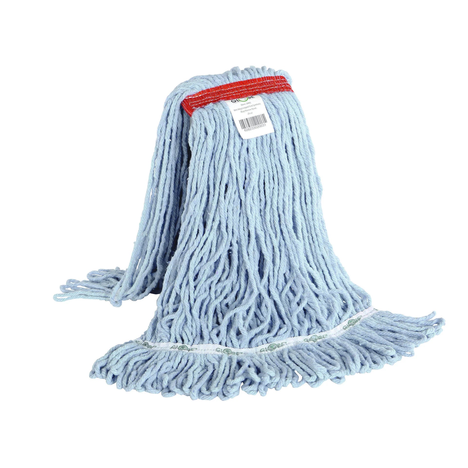 Globe - Syn-Pro® 20Oz Synthetic Narrow Band Wet Blue Looped End Mop - 3091