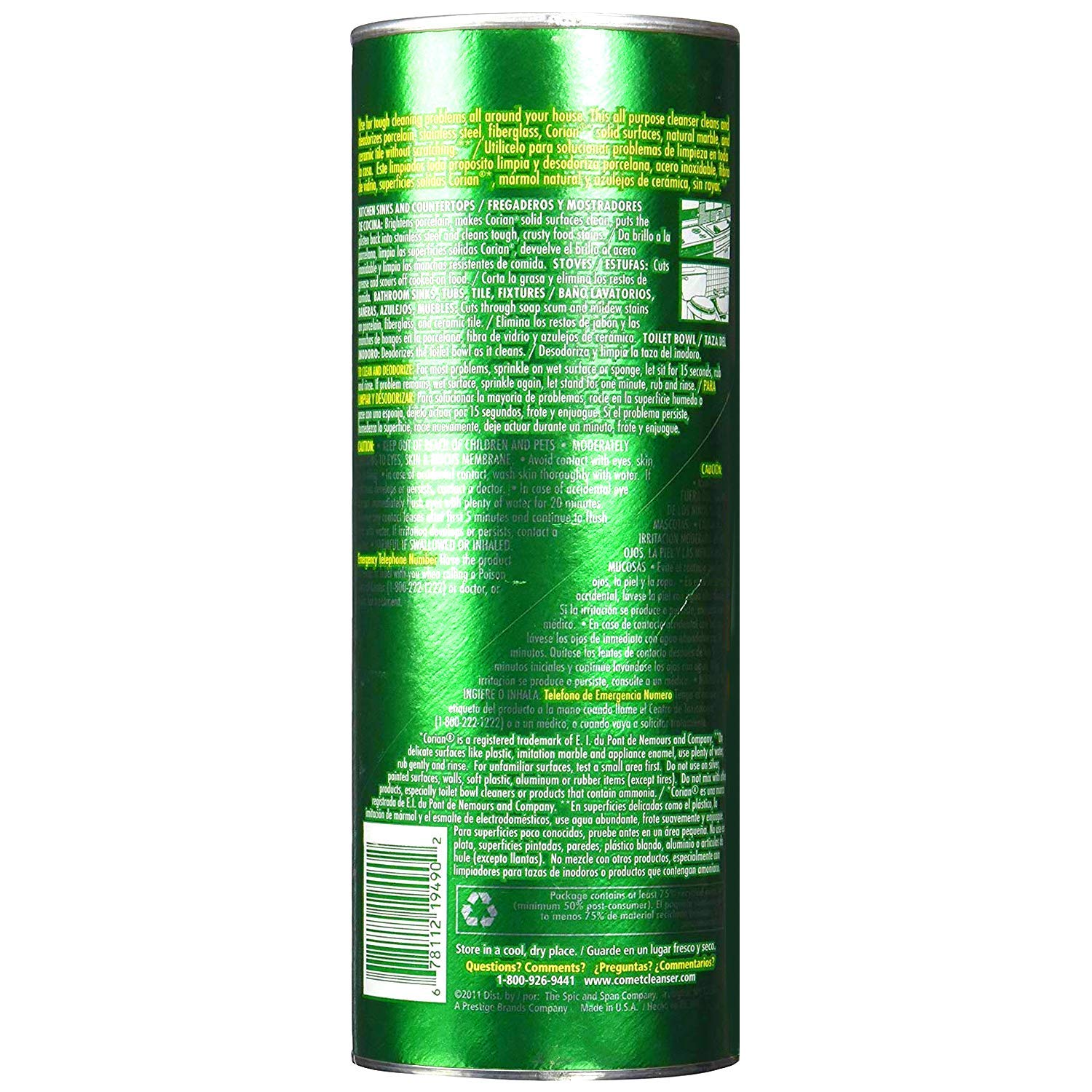 Comet - 21 Oz Regular Scent Powder All Purpose Cleaner With Bleach, 24/Cs - SOP040121