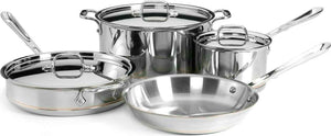 All-Clad - 7-Piece Copper Core Signature Cookware Set - 6000-7-SS