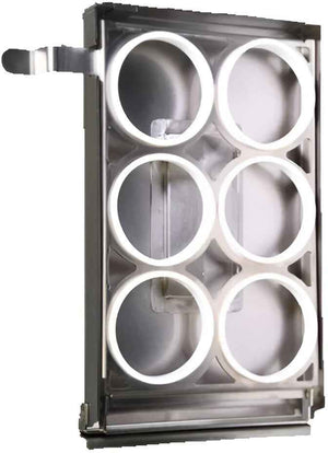 Antunes - Silver 3-Inch Six Egg Rack and Cover Kit for Egg Station Mini - 7002003