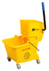 M2 Professional - 26 Qt. Yellow Side Press Wringer and Mop Bucket Combo - BW-S26000
