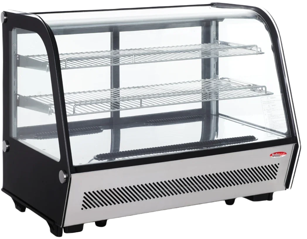 Bakemax - Commercial 32lbs. per Shelf 35-Inch Refrigerated Countertop Display Case with LED Lighting - BMREF35