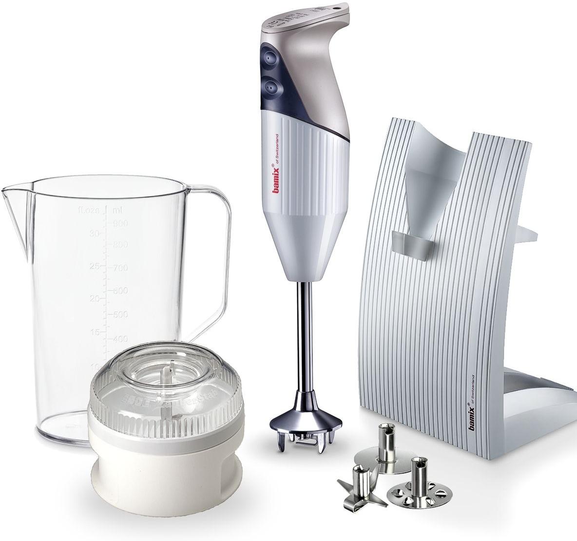 Bamix - SWISSLINE Hand Blender Package, White-Light Grey - SWISSLINE M150
