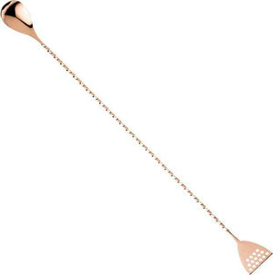 Barfly - 15.75" Copper-Plated Stainless Steel Bar Spoon With Strainer End - M37072CP