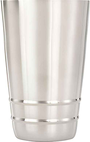 Barfly - 18 Oz Stainless Steel Silver Heavy-Duty  Half Size Cocktail Shaker/Tin - M37123
