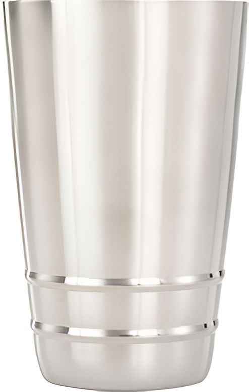 Barfly - 18 Oz Stainless Steel Silver Heavy-Duty  Half Size Cocktail Shaker/Tin - M37123