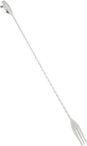 Barfly - 19.62" Stainless Steel Bar Spoon with Fork End - M37017