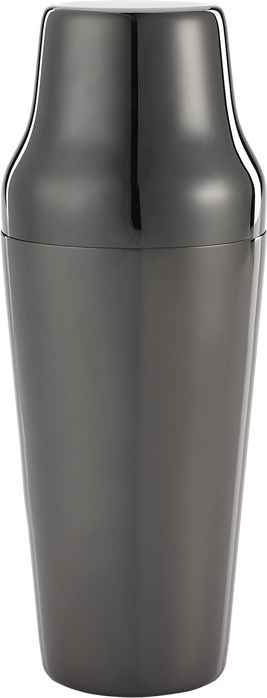 Barfly - 24 Oz Stainless Steel Gun Metal Black 2-Piece Parisienne Cocktail Shaker - M37085BK