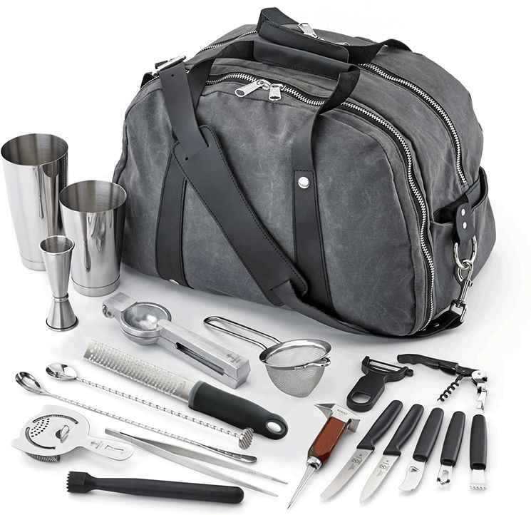 Barfly - Stainless Steel Deluxe II Bartending Pack - M37103