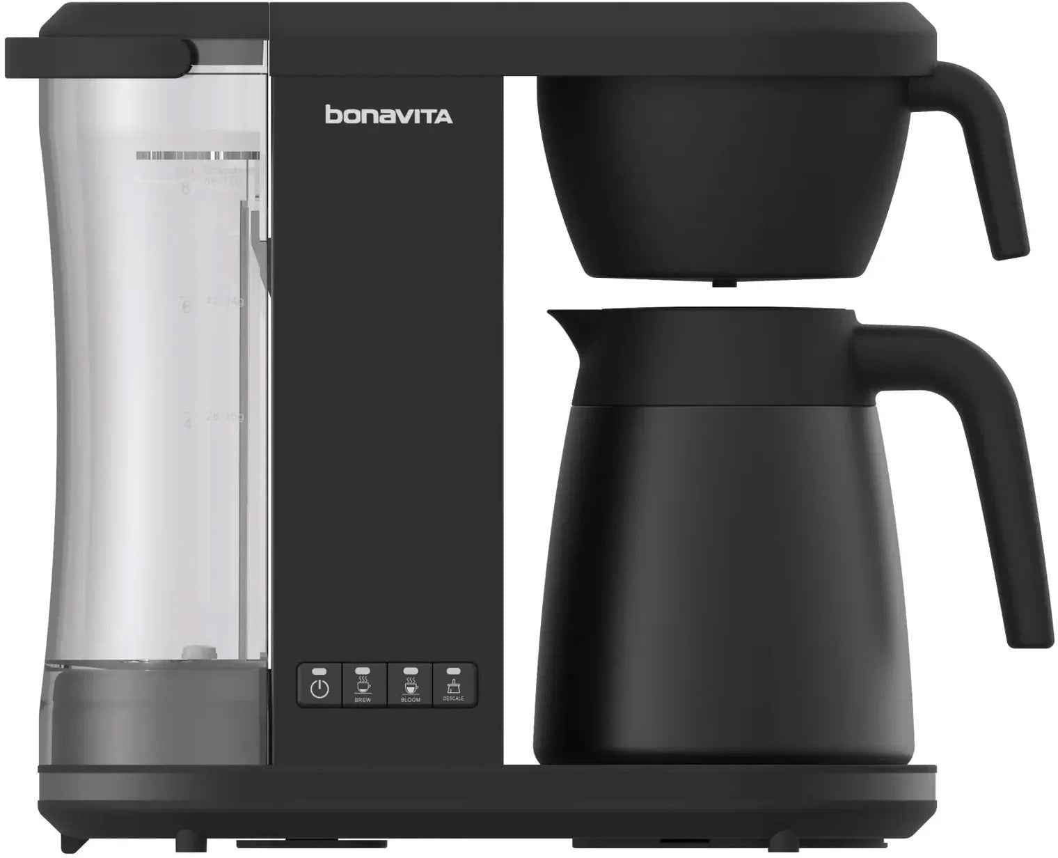Bonavita - Stainless Steel 8-Cup Enthusiast Coffee Brewer Matte Black with Thermal Carafe - BVC2201TS-MB