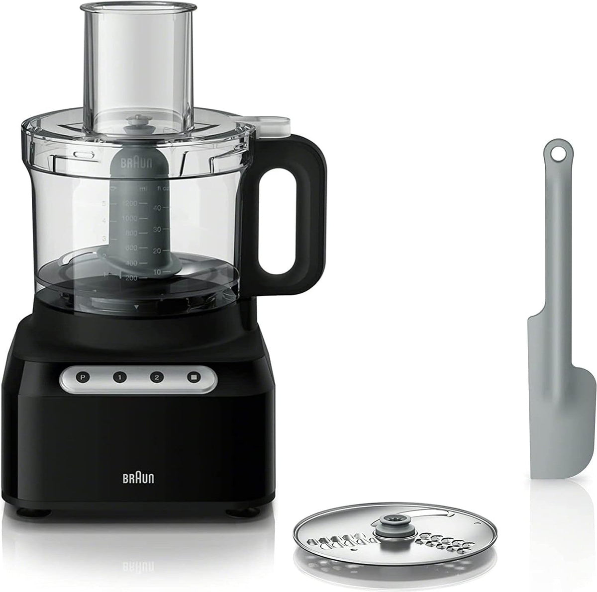 Braun - EasyPrep 8 Cup Black Food Processor - FP3101BK - DISCONTINUED