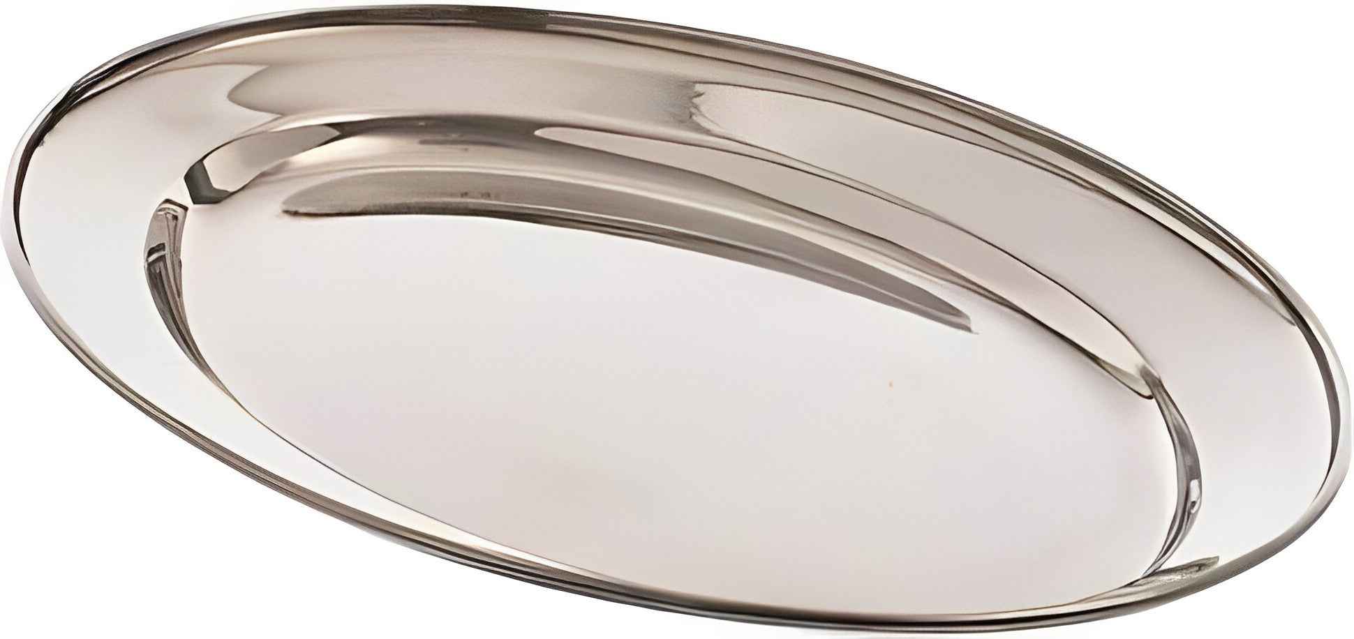 Browne - 14" Stainless Steel Oval Platter - 574182