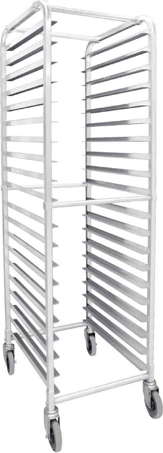 Browne - 25.6" x 20.5" x 63" 20 Tier Aluminum Bun Pan Rack - 589120