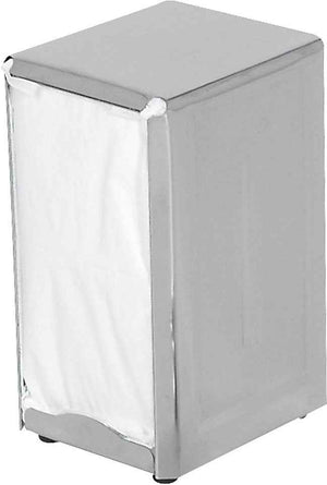 Browne - 4" x 4.5" x 7.5" Stainless Steel Napkin Dispenser - 57221