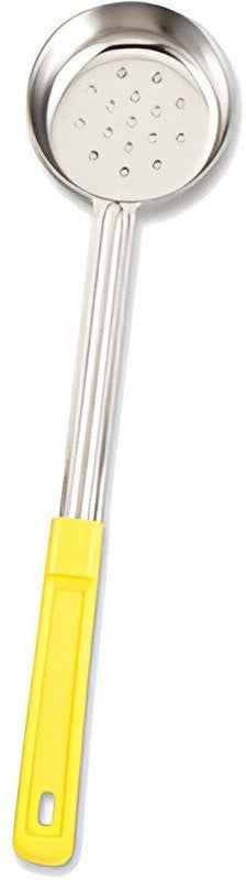 Browne - 5 Oz Stainless Steel Perforated Portioner / Spoodles with Yellow Handle, 1 PC (5745P) - 5757451
