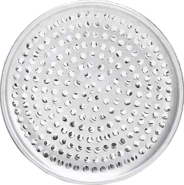 Browne - 8" Aluminum Perforated Pizza Pan - 575348
