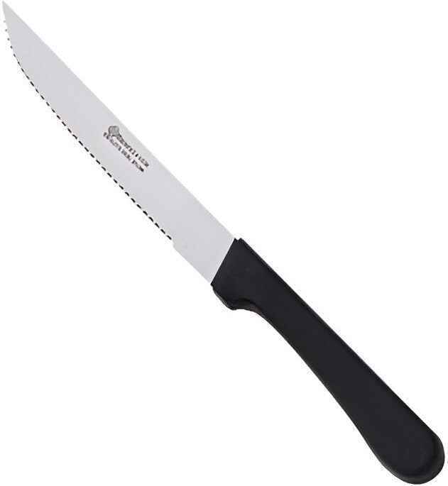 Browne - 9" Stainless Steel Pointed Utility Knife, Pack of 12 - 574330