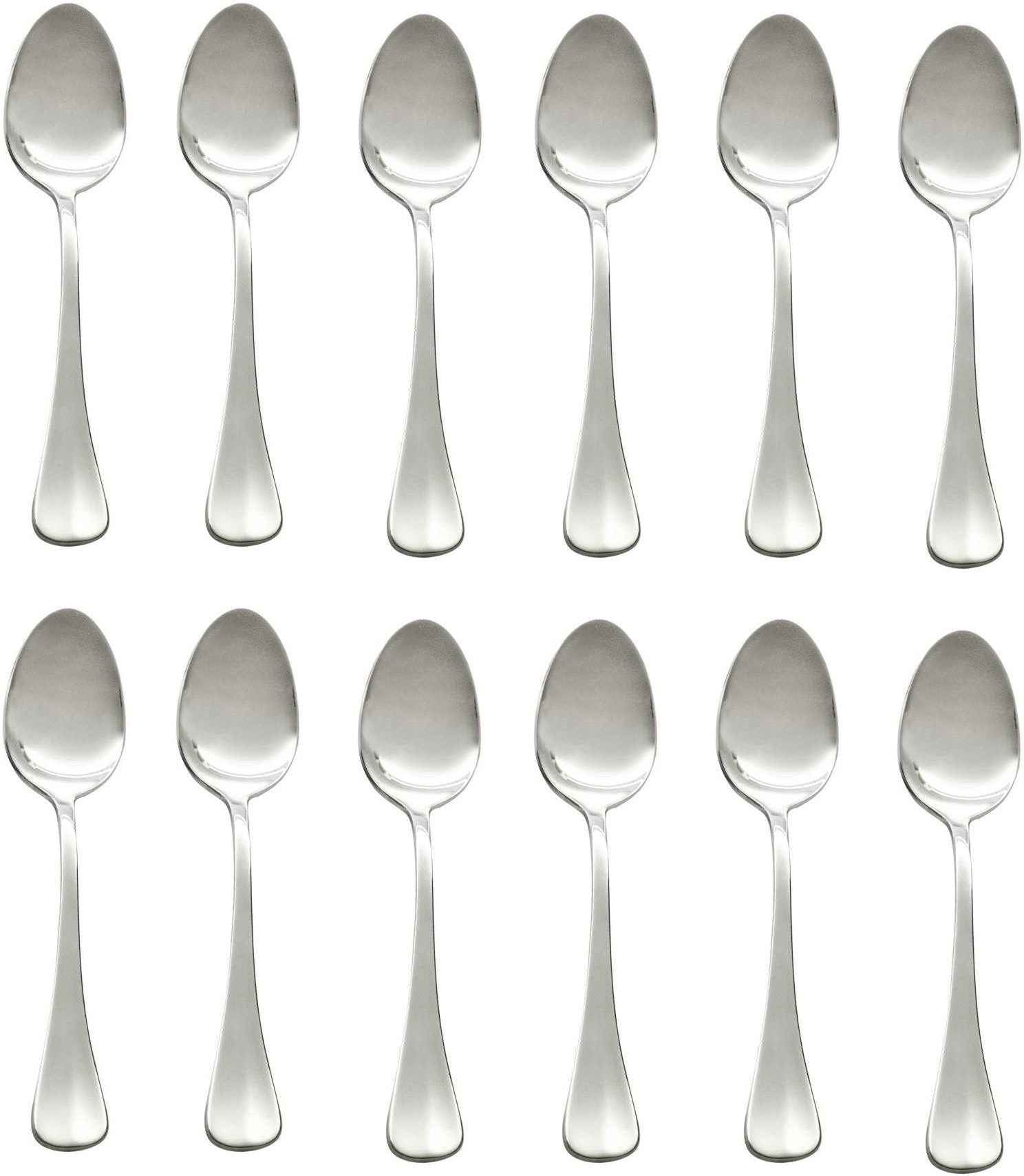 Browne - BISTRO 7" Stainless Steel Dessert Spoon, Pack of 12 - 502302