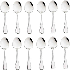Browne - CELINE 8.3" Stainless Steel Table Spoon, Pack of 12 - 502504