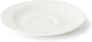 Browne - FOUNDATION 4.5" Porcelain White Saucer, Pack of 36 - 5630171