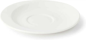 Browne - FOUNDATION 6.25" Porcelain White Saucer, Pack of 36 - 5630172