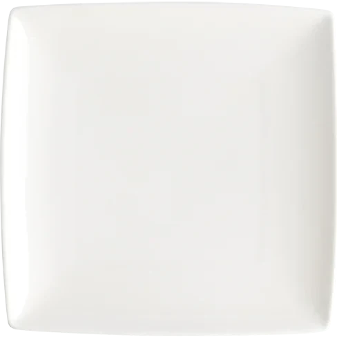 Browne - FOUNDATION 8" Porcelain Square White Plate, Pack of 36 - 5630190