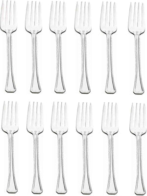 Browne - OXFORD 6.7" Stainless Steel Salad Fork, Pack of 12 - 502010