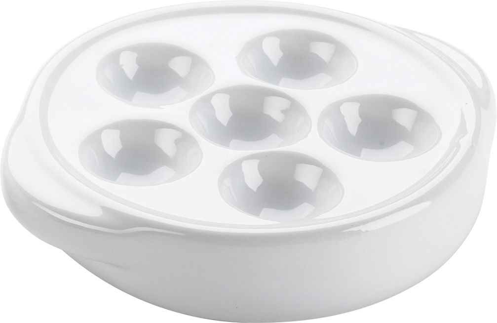 Browne - White Two Handle Snail Plate - 744041