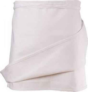 Chef Revival - Poly-Cotton White 4-Way No Pocket Waist Apron - 603FW