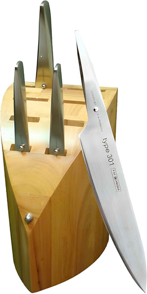 Chroma Knives - Stainless-Steel 5-Piece Knife Block Set (Includes P01, P02, P09, P19, P12) - PO124