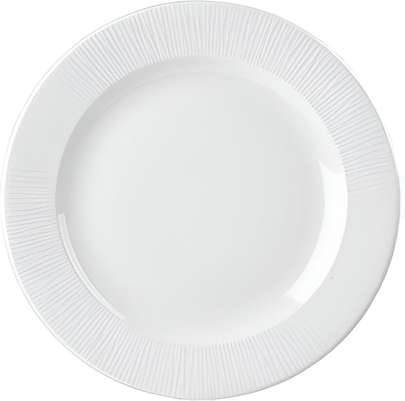 Churchill - Bamboo 8.25" Super Vitrified Footed Plate, Pack of 12 - WHBALP81