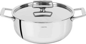 Cristel - 3.5 QT 5-Ply Stainless Steel Stewpan Castel' Pro Ultraply Collection - F24CPFN - DISCONTINUED