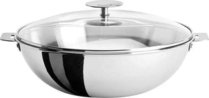 Cristel - 4 QT Casteline Wok with Domed Glass Lid - WOKT28QKP - DISCONTINUED