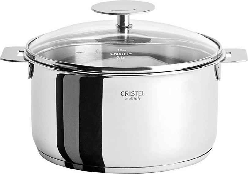 Cristel - 6 QT Casteline Stewpan with Domed Glass Lid - F24QMPKP - DISCONTINUED