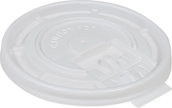 Tear Back Flat Lid for 10-24 Oz Hot Paper Cups, 1000/Cs