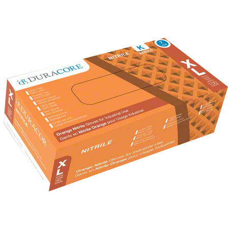 Duracore - Orange Nitrile K Gloves Xlarge, 100/Box - K72290