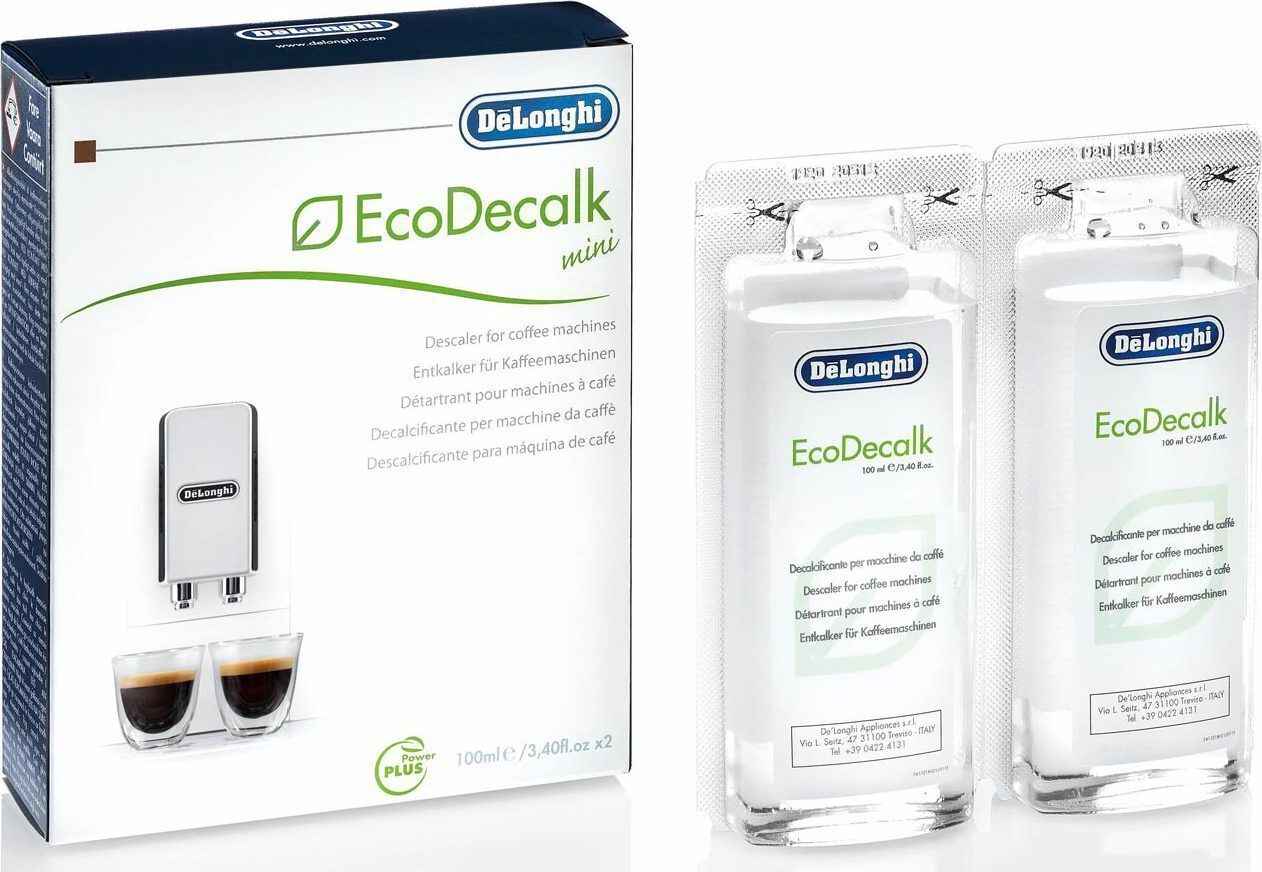 DeLonghi - Pack of 2 EcoDecalk Descaler Liquid - 2 x 100ml - 5513296011 - Duplicate with DLSC200 - DISCONTINUED